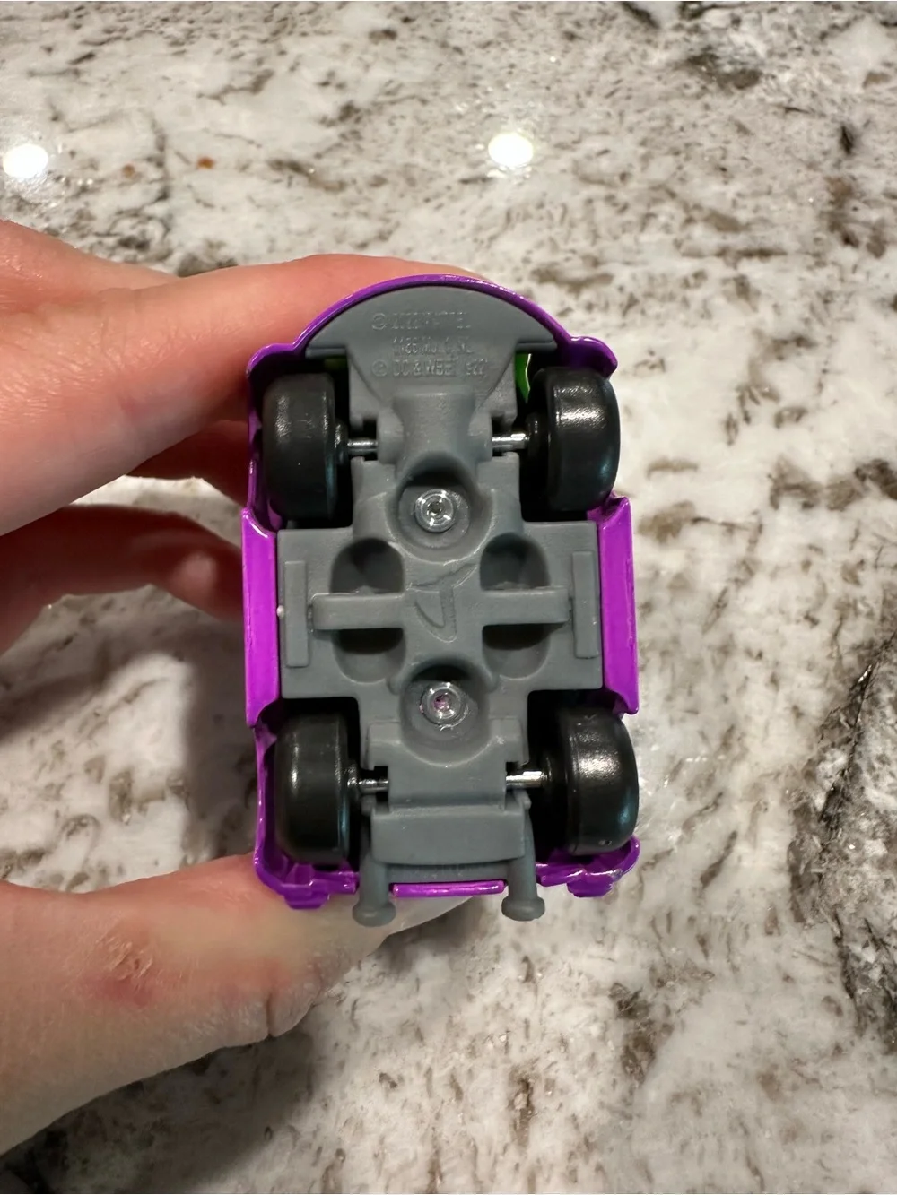 DC Batwheels Prank Purple and Green Kids Toy Vehicle - Playful Cartoon Face